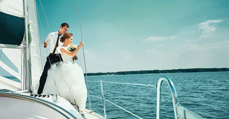 фото свадьбы на яхте
